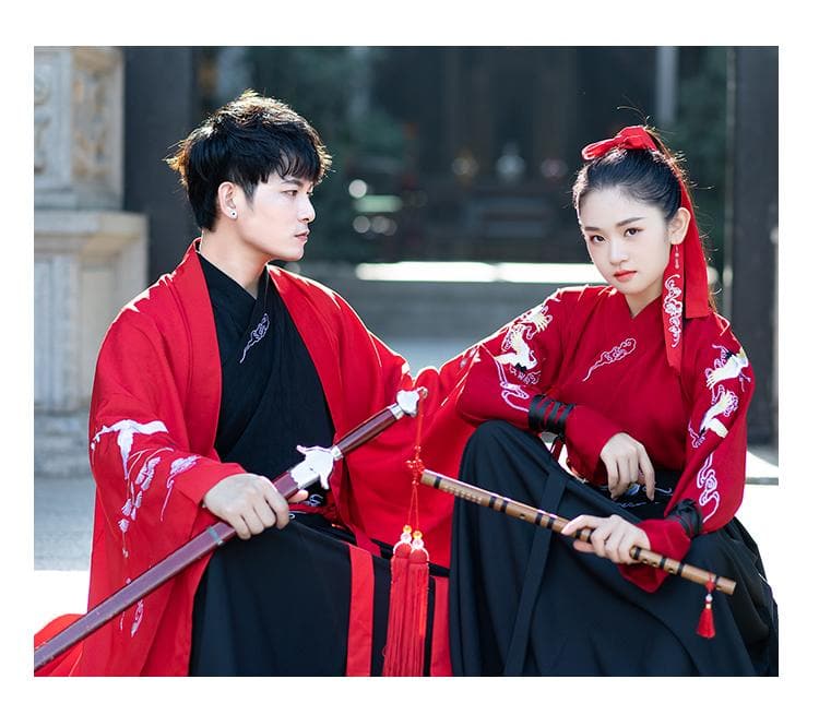 Chinese Costume Women Hanfu clothing Man Swordsman Outfit  Male Couple Dress Couple clothing | Tryst Hanfus