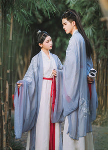 Traditional Hanfu Man Han Dynasty Costume Couple CP Dress Ancient Tang Suit Dance Cosplay Vintage Embroidery Swordsman Robe | Tryst Hanfus