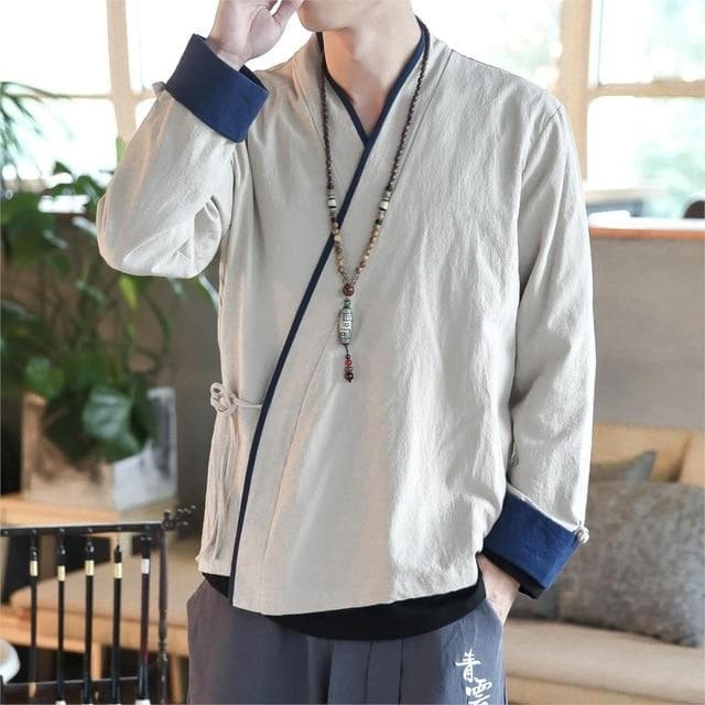 tang top traditional Chinese clothing for men women long sleeve blouse shirt hanfu uniform year birthday gift party | Tryst Hanfus
